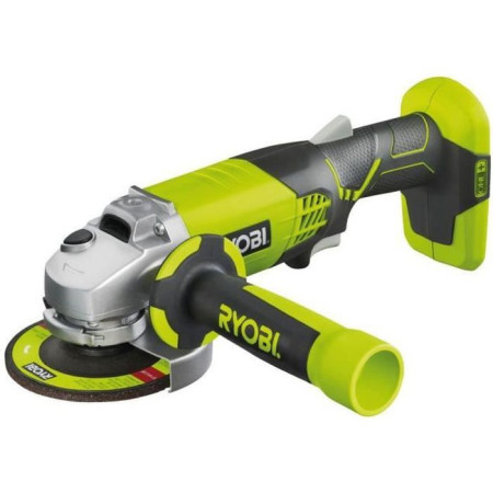 RYOBI - Meuleuse d'angle 18V ONE+ 115 mm - 7 500 tr/min - poignée auxiliaire - Livrée