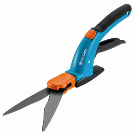 GARDENA Cisailles a gazon orientable Comfort  Lames ondulées 360°  Patin de guidage