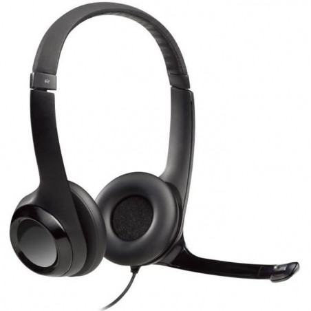 Casque - Filaire - Logitech - H390 - USB - Anti-parasite