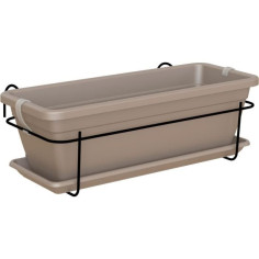 ARTEVASI - Kit balcon Jardiniere venezia 50cm taupe 50 x 19
