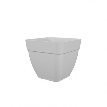 Pot a fleurs et plantes carré CAPRI CAMPANA - Plastique - 37x37 cm - Blanc - ARTEVASI