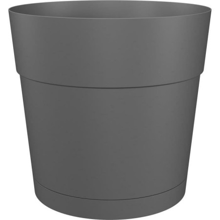 Pot a fleurs et plantes rond CAPRI LARGE - Plastique - Réservoir d'eau - diametre 40
