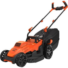 BLACK+DECKER Tondeuse Filaire 1400W Poignée BIKE BEMW461BH-QS 34 cm - 6 Hauteurs Régl