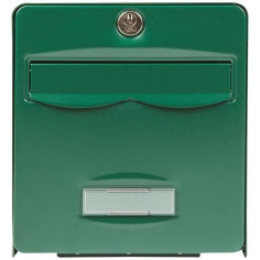 BURG WACHTER Boîte aux lettres Balthazar en acier galvanisé - 2 portes - Vert