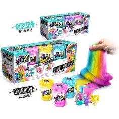 Canal Toys Lot de 3 Slime Shakers Modele aléatoire Cosmic ou Rainbow - Crée tes propres slimes !
