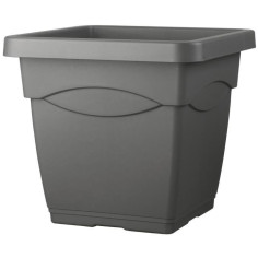 DEROMA Pot de fleurs carré Day R anthracite - Coloris gris anthracite - 38cm DEROMA Pot de fleurs carré Day R anthracite - Coloris gris anthracite - 38cm