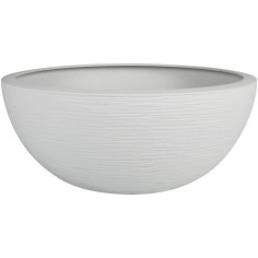 Pot de fleur EDA Plastique Rond Graphit Up Blanc cérusé Ø 40 cm 14