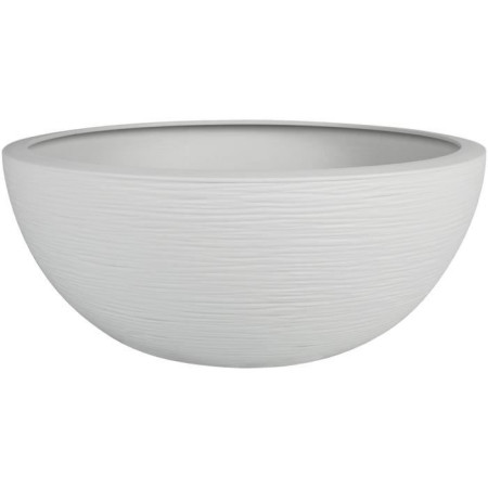 Pot de fleur EDA Plastique Rond Graphit Up Blanc cérusé Ø 40 cm 14