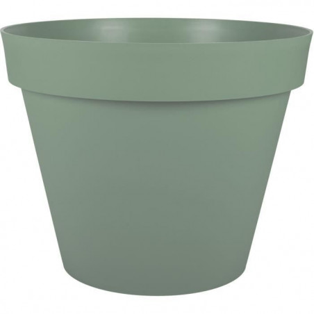 Pot de fleur Rond - Ø 60 cm - EDA - Toscane - 76 L - Intérieur/Extérieur - Ø 60 x H 47 cm - Vert laurier