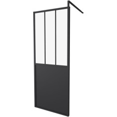 PAROI FIXE 80X200 STYLE INDUSTRIEL NOIR PAROI FIXE 80X200 STYLE INDUSTRIEL NOIR