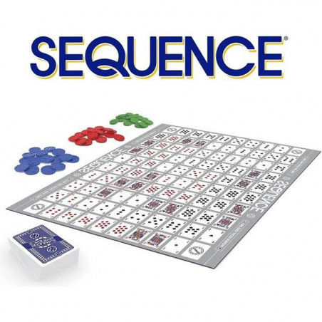 SEQUENCE Jeu de stratégie Goliath - Classique des USA - 2 lignes de 5 - 2 joueurs ou plus