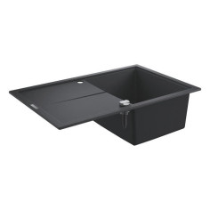 GROHE Evier composite avec égouttoir K400 780 x 500 mm Noir Granite 31639AP0 GROHE Evier composite avec égouttoir K400 780 x 500 mm Noir Granite 31639AP0