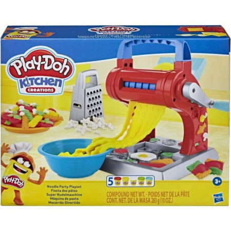 Play-Doh - Kitchen Creations - La Fabrique a pâtes - 5 couleurs de pâte Play-Doh - atoxique