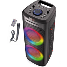 Enceinte lumineuse avec lecteur CD INOVALLEY MS06-CD-XXL - Bluetooth 5.0 - 1000W - Fonction karaoké Enceinte lumineuse avec lecteur CD INOVALLEY MS06-CD-XXL - Bluetooth 5.0 - 1000W - Fonction karaoké