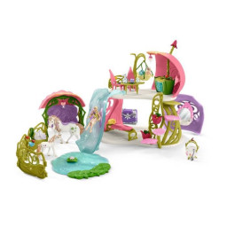Schleich - Maison-fleur pailletée avec licornes