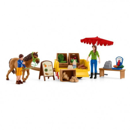 Étal mobile de la ferme Schleich - 42528 - Multicolore
