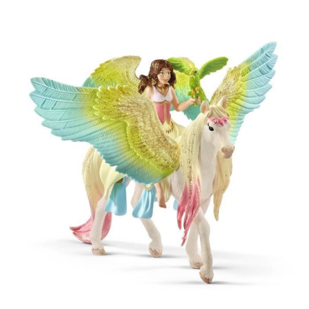 Coffret Magique Pieces avec Fée Surah et son Pégase a Paillettes - Figurine schleich
