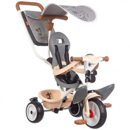 SMOBY - MICKEY Tricycle enfant évolutif Balade Plus - Structure métal