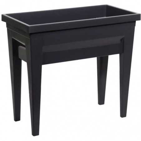 Espace potager sur pieds - EDA - Veg&Table City - 57 L - Table de culture sur pieds - 76 x 38,5 x H. 68 cm - Gris Anthracite
