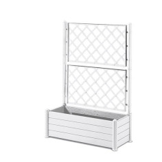 STEFANPLAST Bac a fleurs rectangulaire avec treillis - Finition en bois - 100 x 43 x