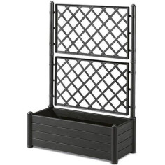STEFANPLAST Jardiniere rectangulaire avec treillis - Finition en bois - 100 x 43 x H