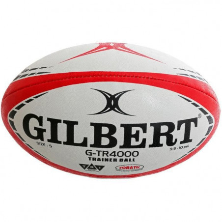 Ballon de rugby d'entrainement - GTR4000 - Rouge - GILBERT - T5 - Lot de 5