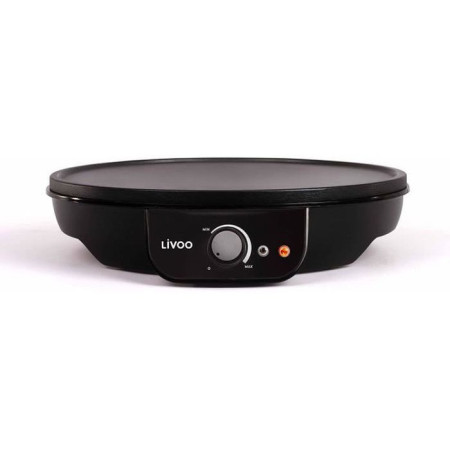 Crêpière LIVOO DOP196 30cm 1000W - Noir - Offert : Émulsionneur de lait compact et maniable -SEVERIN