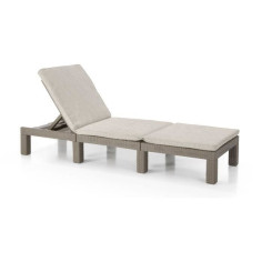 Keter Chaise longue avec coussin Daytona Cappuccino 441308