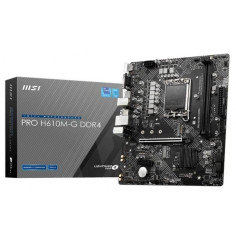MSI - PRO H610M-G DDR4 - Carte Mere - Socket LGA 1700 - Chipset Intel H610 MSI - PRO H610M-G DDR4 - Carte Mere - Socket LGA 1700 - Chipset Intel H610