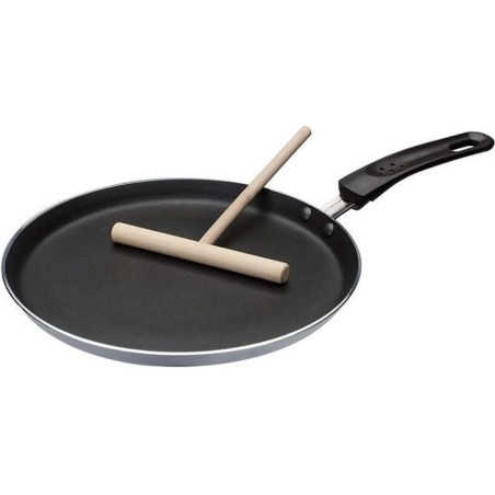 Crepiere avec étaleur - GSW - 456715 - Aluminium - gris - 26 cm - Tous feux dont induction