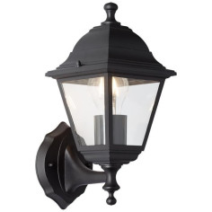Applique extérieure montante NISSIE - BRILLIANT - noir métal/verre - E27 1x60W Applique extérieure montante NISSIE - BRILLIANT - noir métal/verre - E27 1x60W