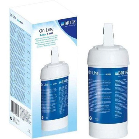 Cartouche BRITA - A1000 - Systeme filtration robinet - Filtration calcaire, chlore, plomb et impuretés