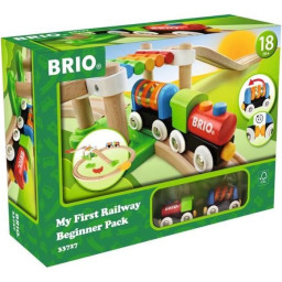 Brio Mon Premier Circuit de Decouverte - Coffret 18 pieces - Circuit de train en bois