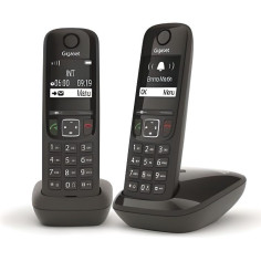 GIGASET Téléphone Fixe AS690 Duo Blanc GIGASET Téléphone Fixe AS690 Duo Blanc