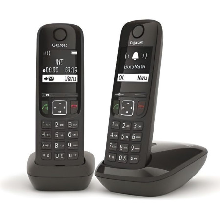GIGASET Téléphone Fixe AS690 Duo Blanc