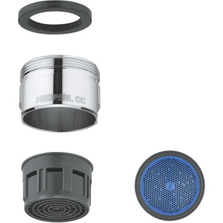 Mousseur - GROHE - Chromé 13927000 - Filetage externe - Aérateur classe C - 30 l/min a 3 bars