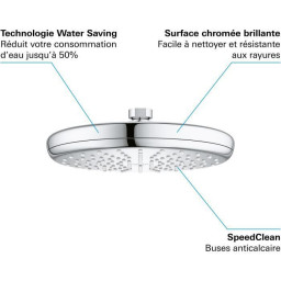  tete de douche ronde 210mm