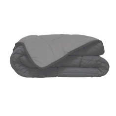 HUDSON Couette légere Microfibre 200g/m² 220x240cm Acier & Argent HUDSON Couette légere Microfibre 200g/m² 220x240cm Acier & Argent