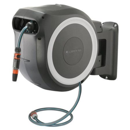 Dévidoir automatique mural GARDENA RollUp L  Longueur 30m  Ø13mm  Kit complet  Ga