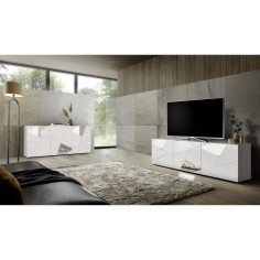 Ensemble Sejour : Buffet 3P 181 cm + Meuble TV 181 cm - Victory Ensemble Sejour : Buffet 3P 181 cm + Meuble TV 181 cm - Victory