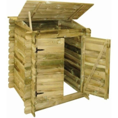 UBBINK Coffre de rangement pour filtration en bois de piscine UBBINK Coffre de rangement pour filtration en bois de piscine