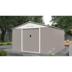 85 m² - 340 x 319 x 210 cm - Kit d'ancrage inclus - Taupe