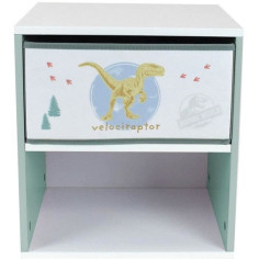 Chevet avec tiroir Dinosaures - Jurassic Word - FUN HOUSE - H.36 X L.33 X P.30 cm Chevet avec tiroir Dinosaures - Jurassic Word - FUN HOUSE - H.36 X L.33 X P.30 cm