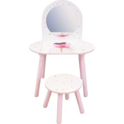 Coiffeuse avec tabouret - Danseuse Ballerine - FUN HOUSE - H.48 X L.60 X P.40 / H.27