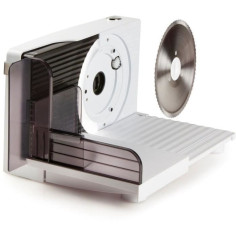 Trancheuse - DOMO - diametre 17cm - Réglage coupe 1 a 15 mm - 120W Trancheuse - DOMO - diametre 17cm - Réglage coupe 1 a 15 mm - 120W