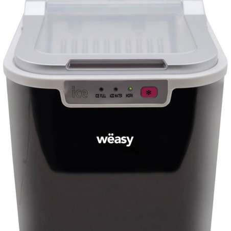 Machine a glaçons WEASY - KW12 - Jusqu'a 12 kg de glaçons par jour - 7 a 12 minutes de production - Noir