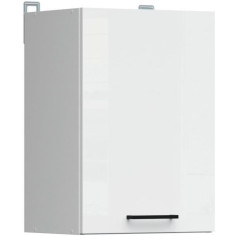 JUNONA Meuble haut 40 cm - 1 Porte - Blanc brillant JUNONA Meuble haut 40 cm - 1 Porte - Blanc brillant