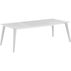 Table de jardin - rectangulaire - blanc - en résine - 8 a 10 personnes - Lima -Allibert by KETER Table de jardin - rectangulaire - blanc - en résine - 8 a 10 personnes - Lima -Allibert by KETER