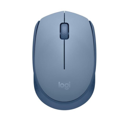 Souris Sans Fil - LOGITECH - M171 - 2,4 GHz avec Mini-récepteur USB - Suivi Optique - Ambidextre - Bleu Gris