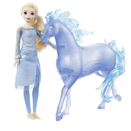 Disney-La Reine des Neiges&nbsp;2-Elsa et Nokk-Coffret poupée et cheval HLW58